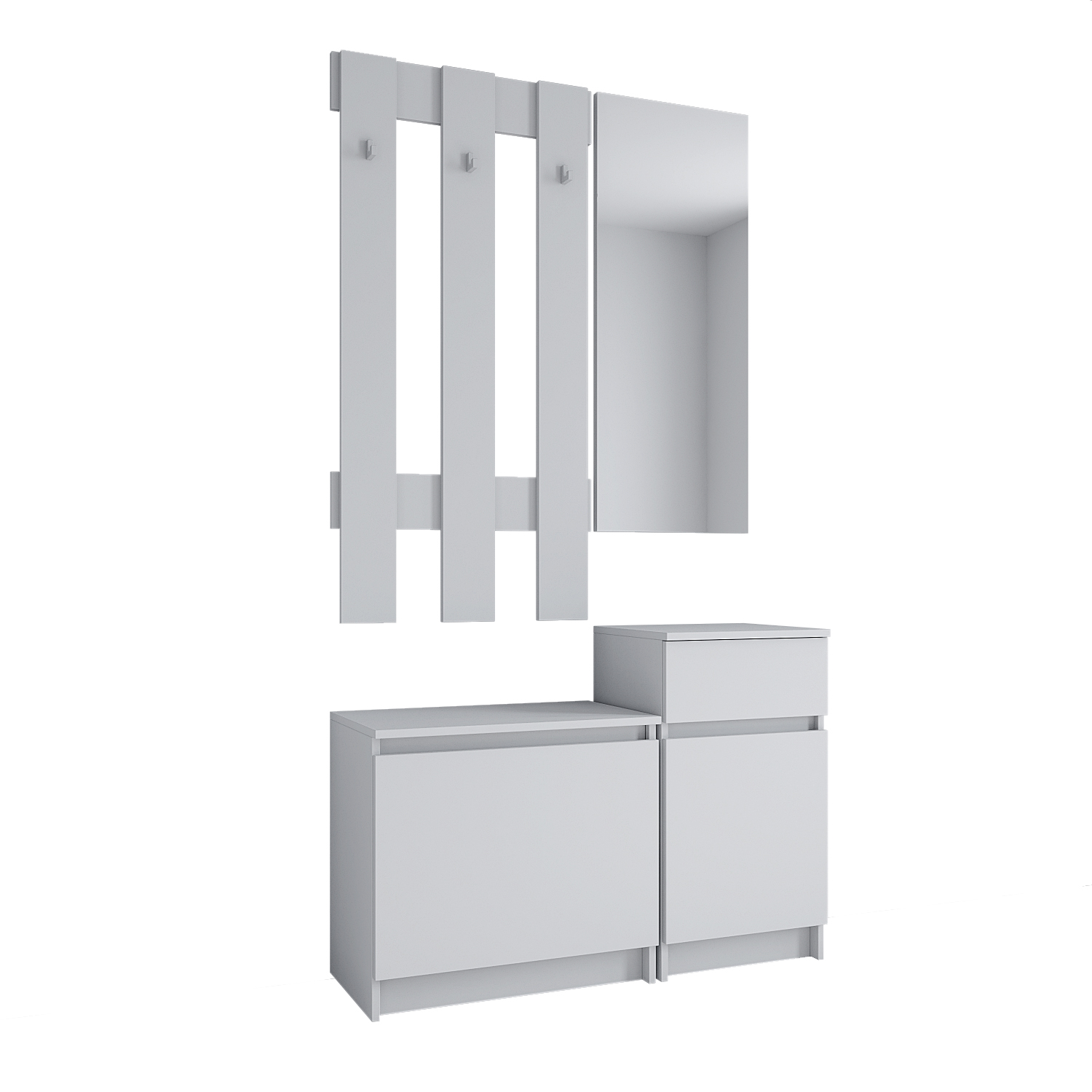 Модульная прихожая Мори Белый